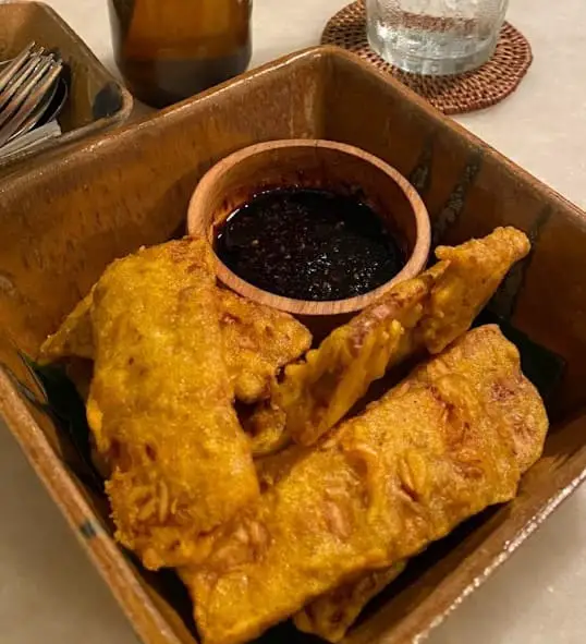 fried fritter at ADU Sugar Restaurant