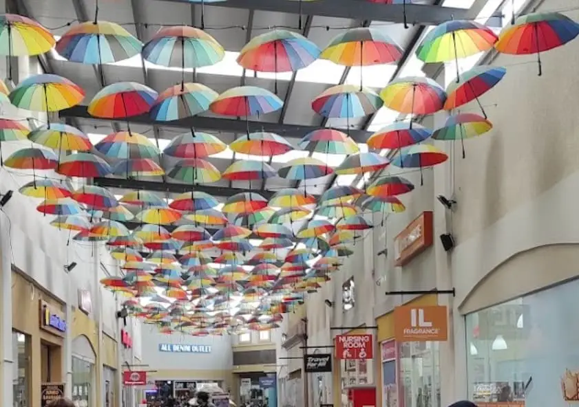 rainbow umbrella in freeport