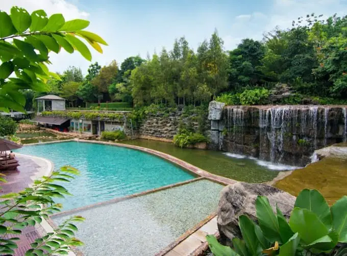 serene pool inside Philea Resort & Spa