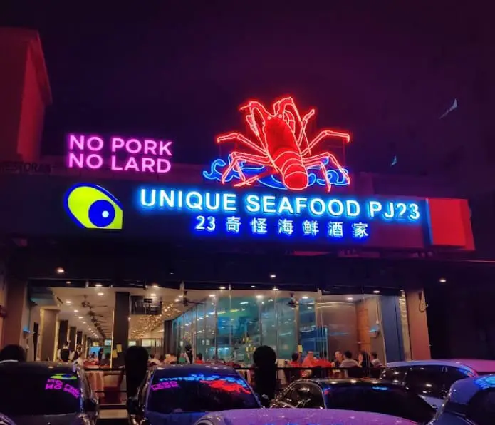 Unique Seafood PJ23 neon signboard