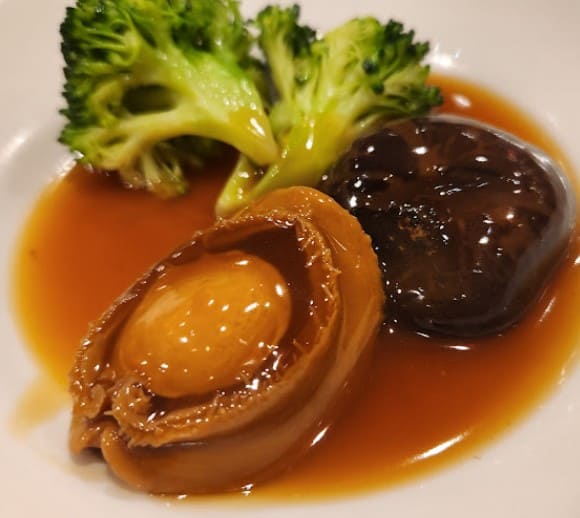 abalone served at Noble Mansion