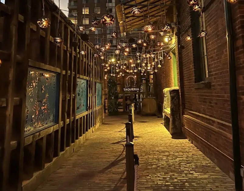 alley of El Catrin Destileria in toronto