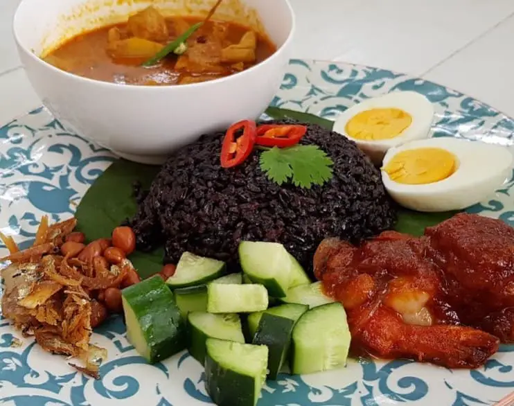 black rice nasi lemak from lisette cafe bangsar food