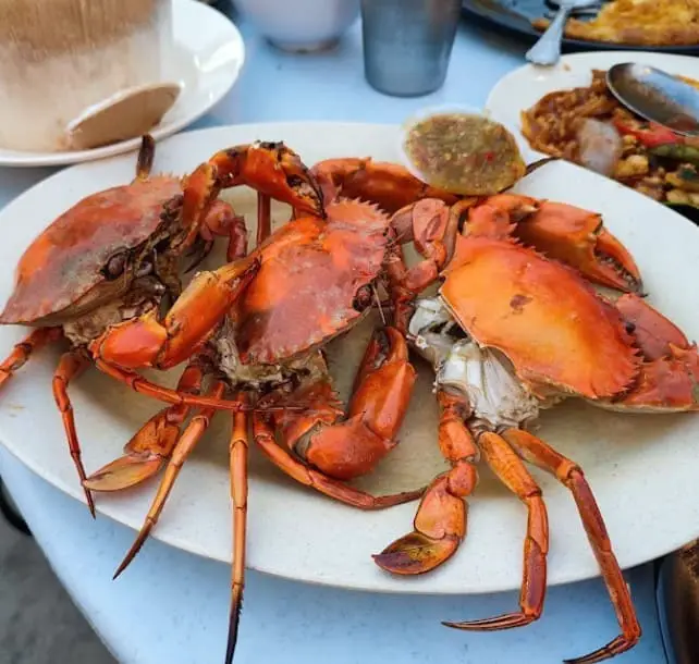 boiled crab from restoran nyonya thai