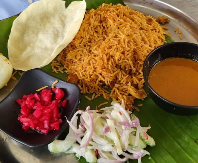 briyani rice from Cafe La salle Hall