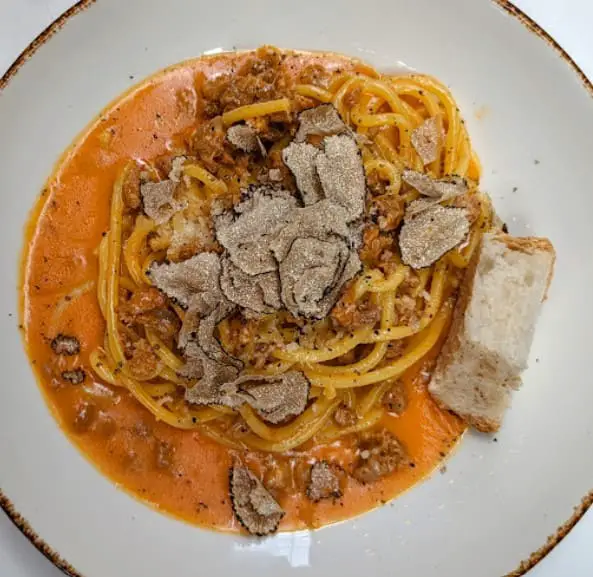 cheese truffle pasta from Sud Forno toronto