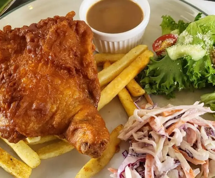 chicken chop from Cafe La salle Hall in petaling jaya