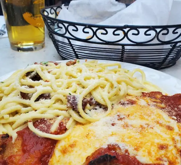 chicken pasta from Mamma Martino’s Restaurant