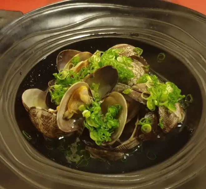clam dish from Ichikawa Japanese Restaurant ss15