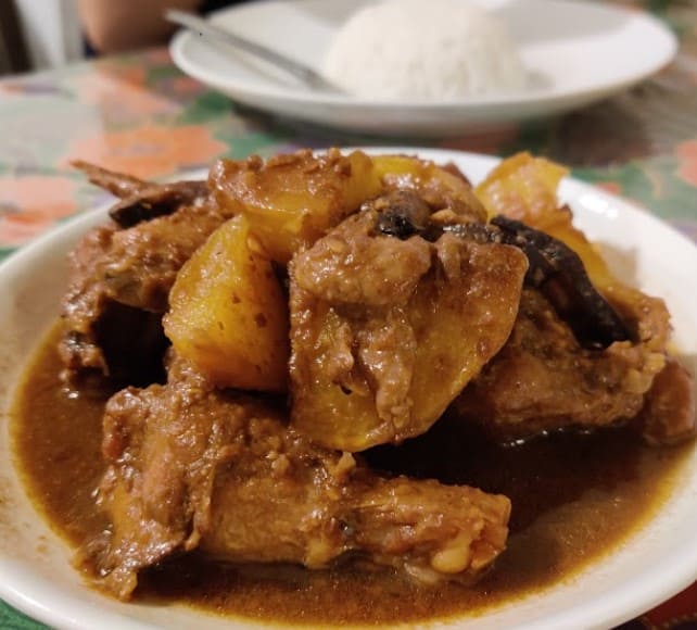 close up shot of ayam keluak from Cottage Spices Nyonya Restaurant