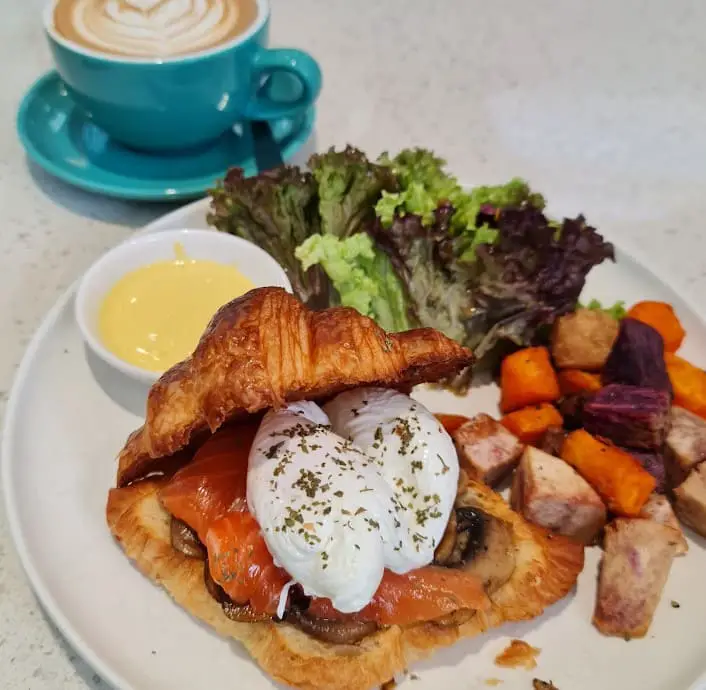 croissant and cheese from White Sand Cafe