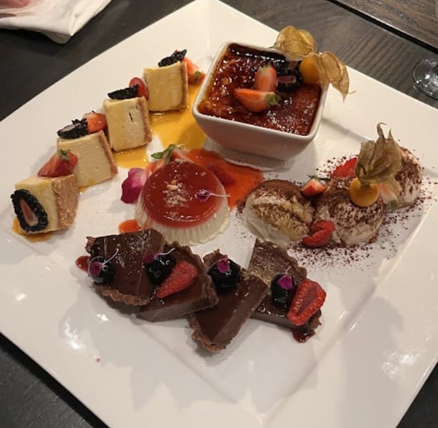 desserts served at Via Allegro Ristorante