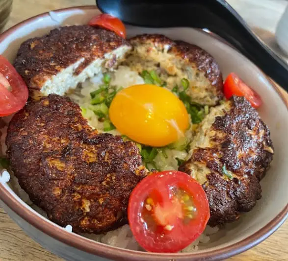 egg meatball rice from Nippori Cafe in PJ