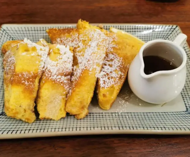 egg toast from Cafe 123 Gasing