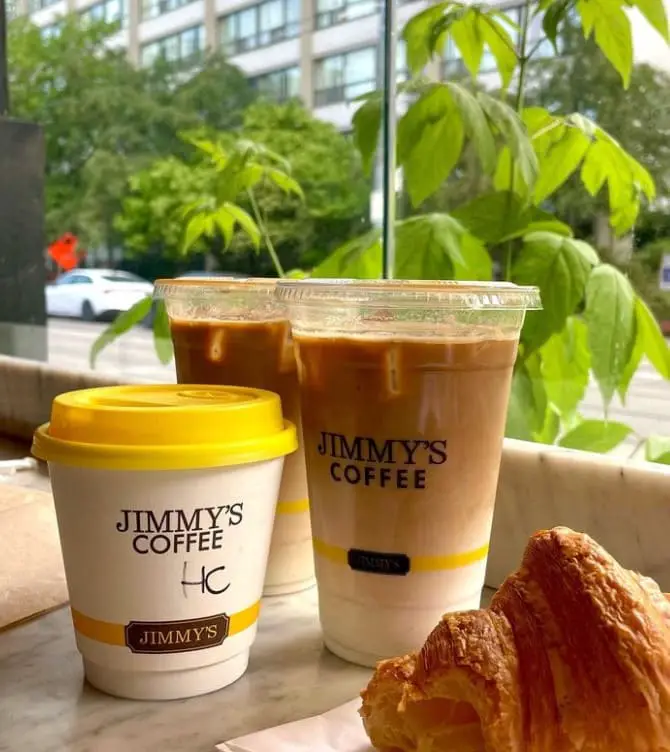 erfect blend of aroma and flavor at Jimmy's Coffee dog cafe in toronto