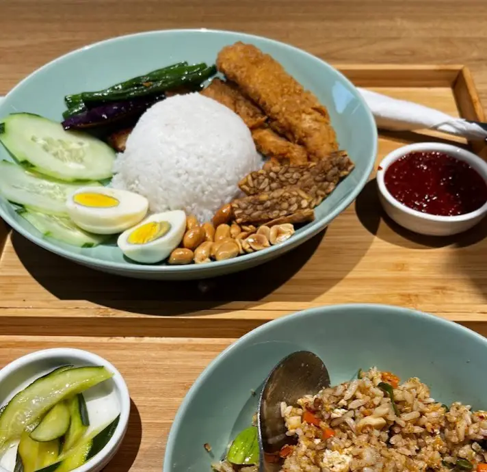 fried rice and malay style rice served at M'Laboori at pj