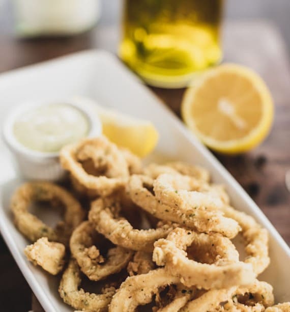 fried squid from Valentino's Restaurant - Westdale