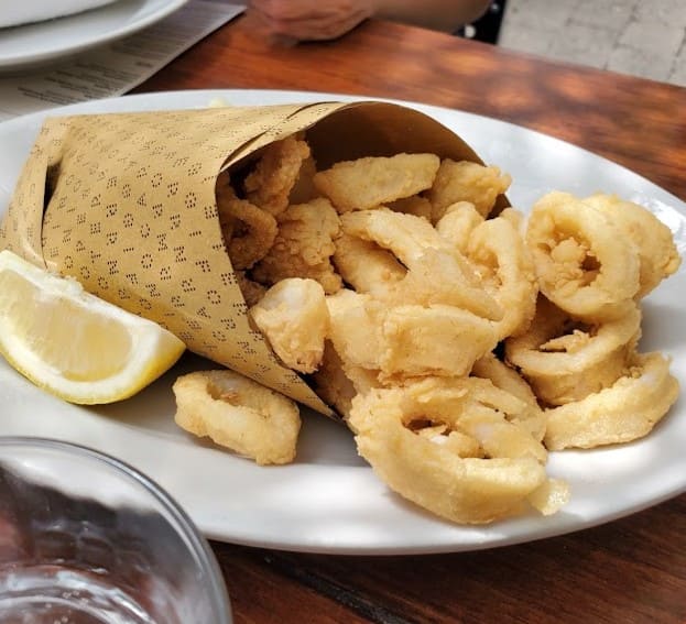 fritto misto served at Terroni in toronto