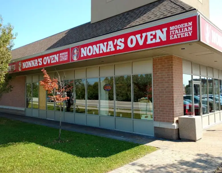 front sign of Nonna's Oven Oakville