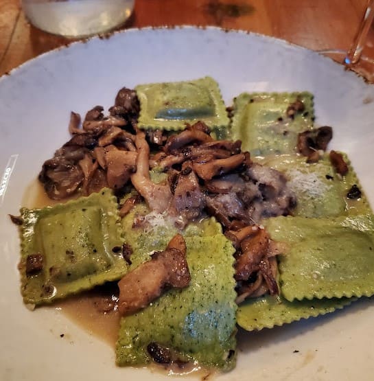 green ravioli from Terroni