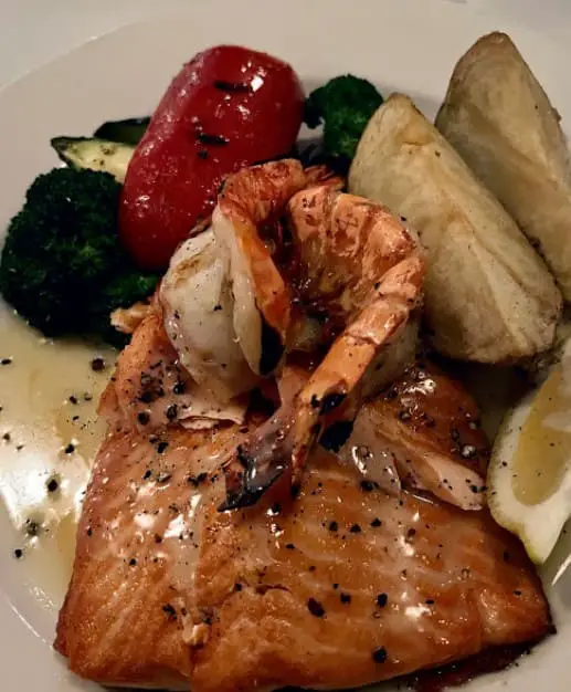 grilled seafood from Pasquale's Trattoria italian restaurant oakville