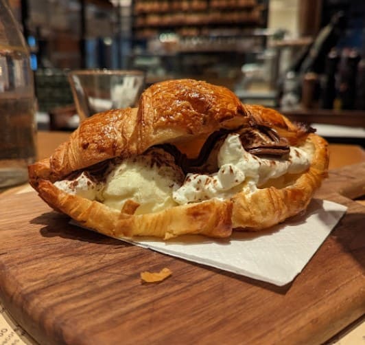 ice cream croissant from Sud Forno