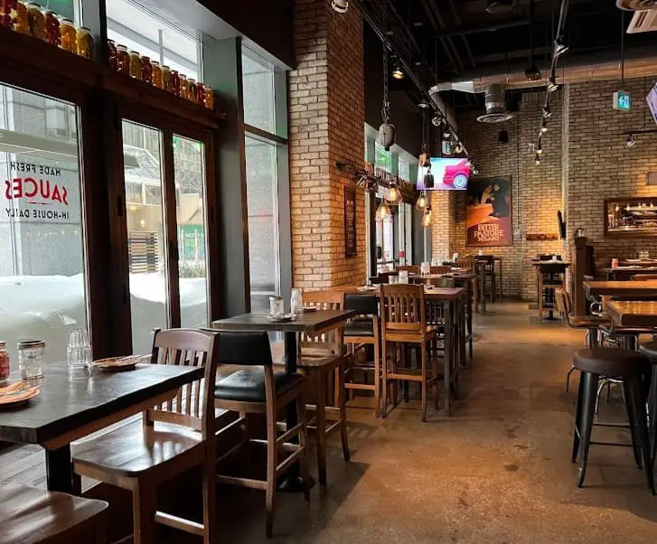 inside view of Scaddabush Italian Kitchen & Bar Front Street in toronto