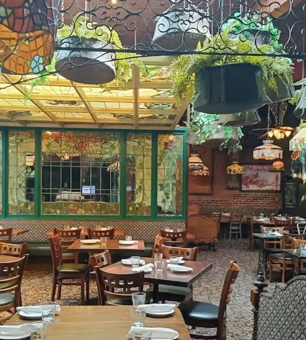 interior seating area of The Old Spaghetti Factory