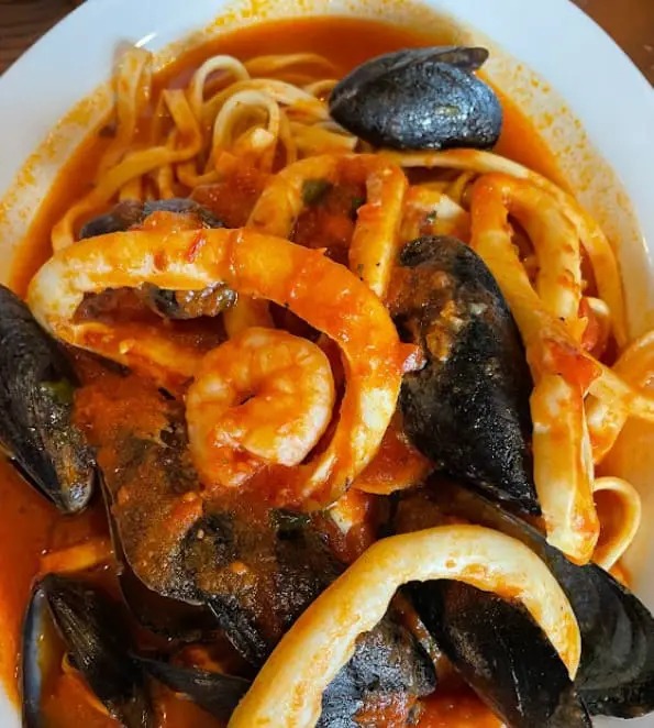 italian food seafood pasta from Mamma Martino’s Restaurant