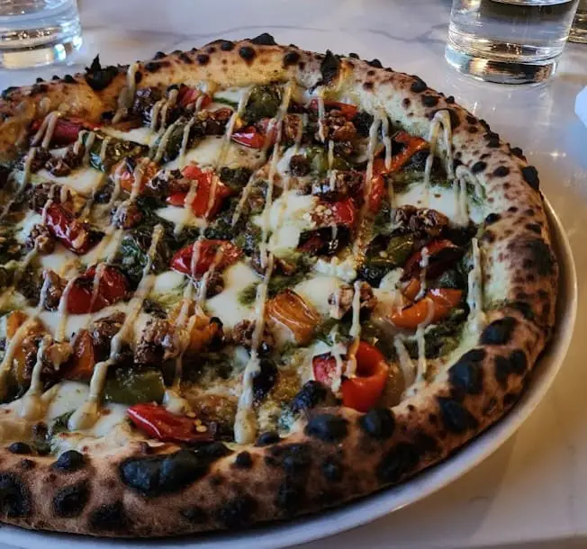 italian roasted pizza from CIMA Enoteca