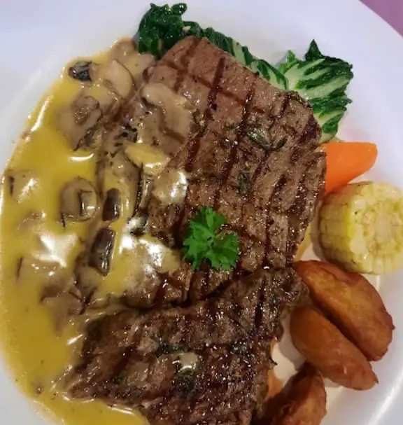 large platter of steak from Kensington Western Fusion Restaurant