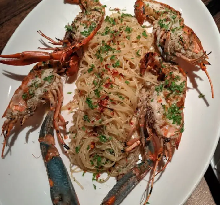 mini lobster pasta Alexis Bistro