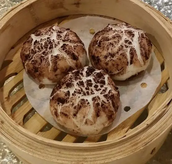 mushroom shaped bread from Peninsula Chinese Cuisine