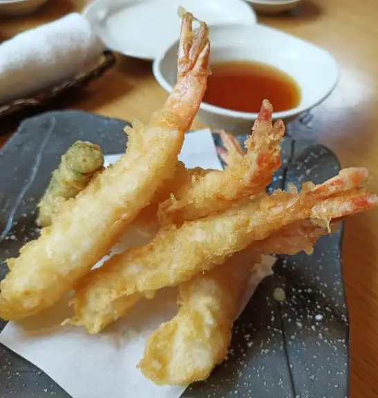 nice crunchy prawn tempura from Kura Japanese Restaurant