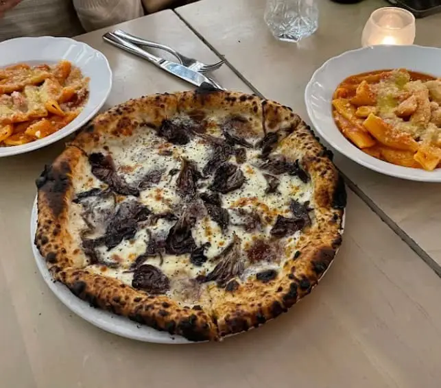 pizza and pasta from Figo Toronto