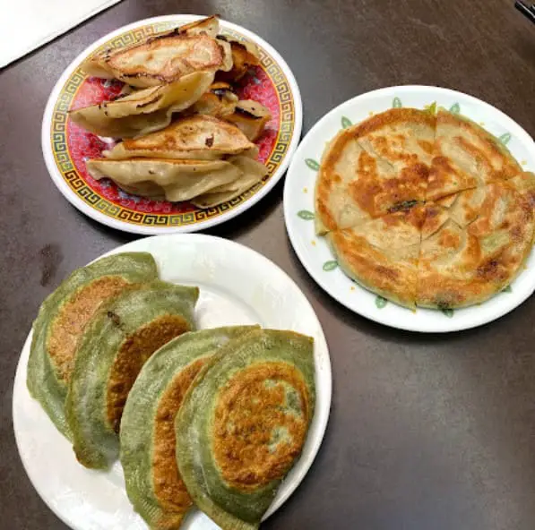 plates of dishes at Mother's Dumplings
