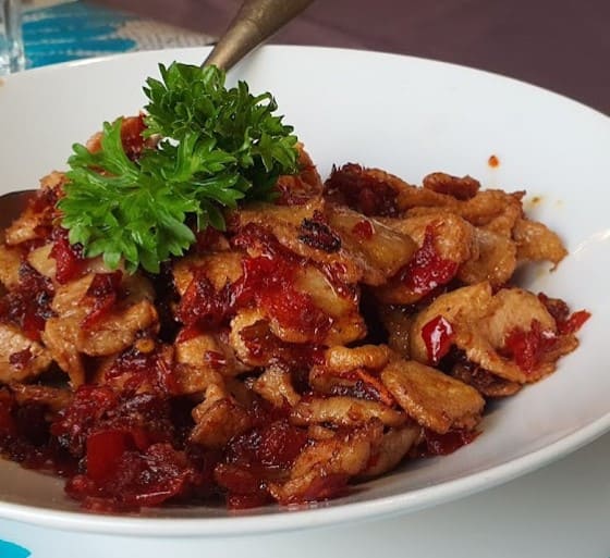 pork and chili at SamFu Restaurant in melaka