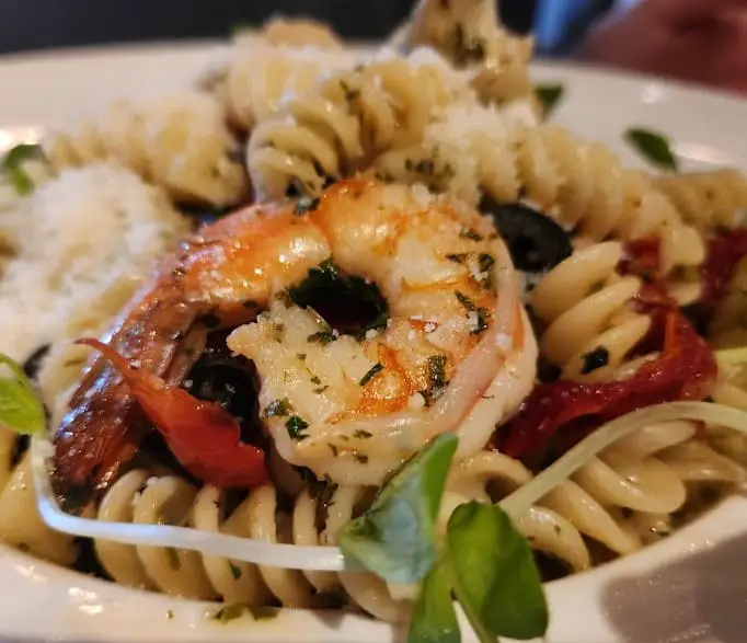 prawn pasta from FiAMMA Restaurant