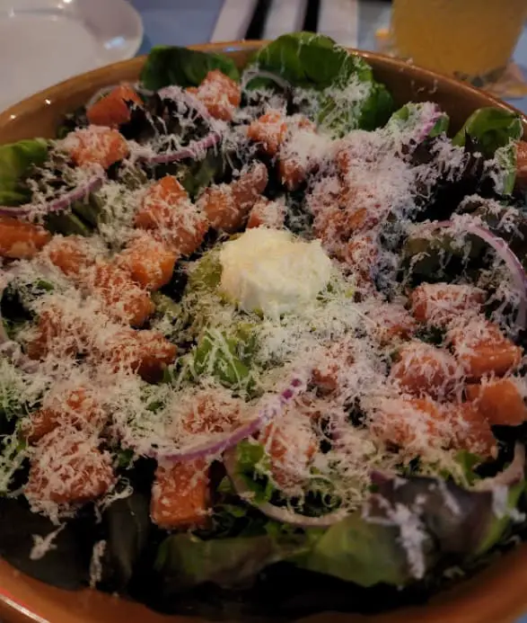 salad from The X Bangsar restaurant