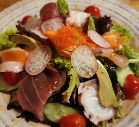 salmon salad from Eyuzu
