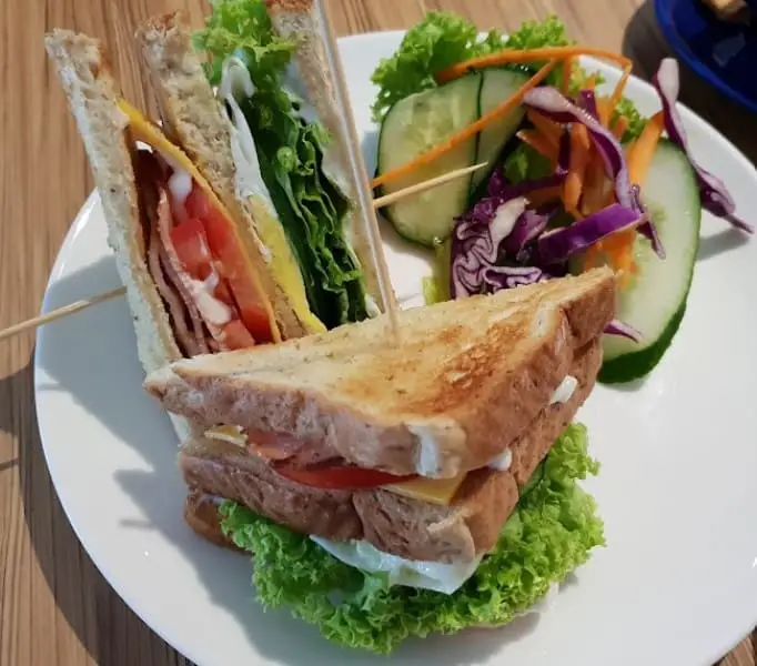 sandwich from Kafe Wake Me Up cafe at pj
