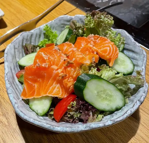 sashimi salad from Miyabi