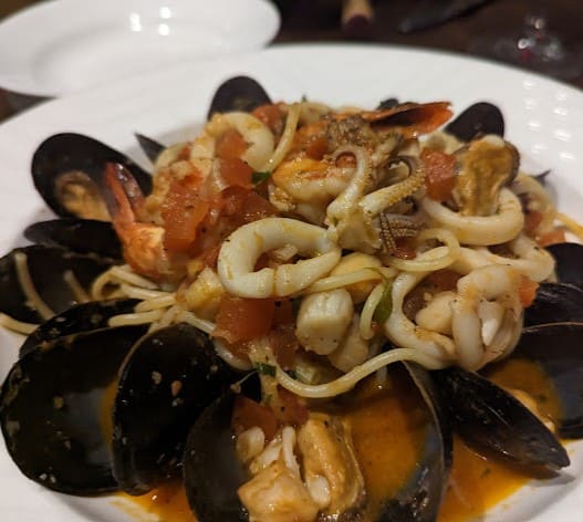 seafood and squid from Sorsi e Morsi italian restaurant etobicoke