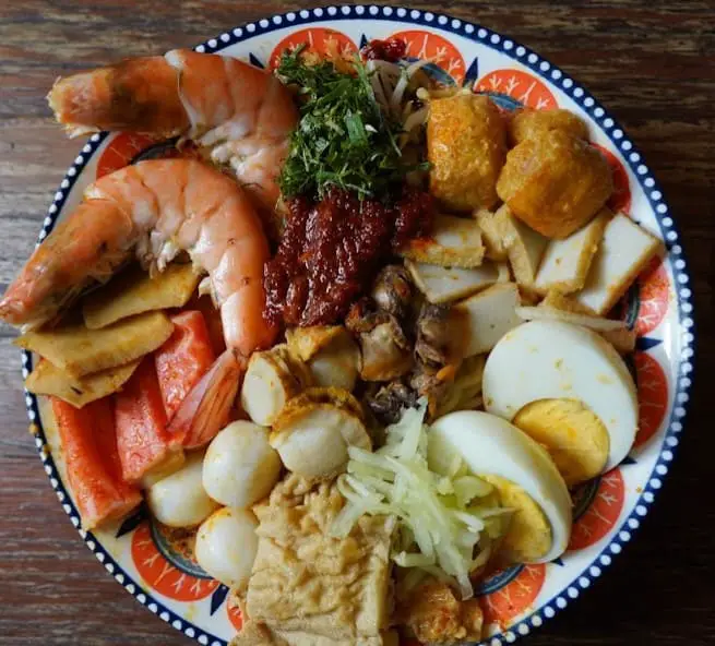 seafood bowl from BA&NYA Heritage in melaka