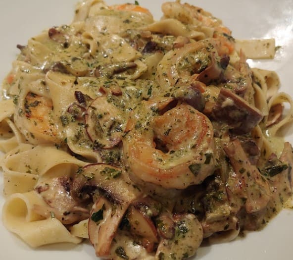 seafood pasta from La Cantina