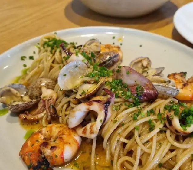 seafood pasta from ROOST