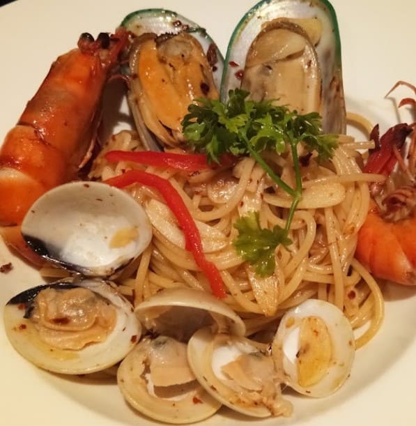 seafood pasta from Rockwall Grill & Bistro