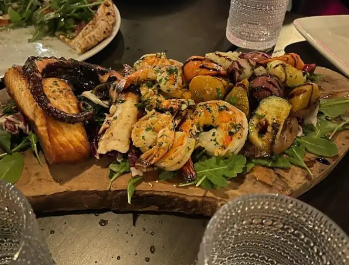 seafood plate served at Verace Italian Restaurant in oakville