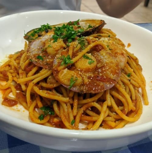 seafood spaghetti from Wok & Pan western food melaka