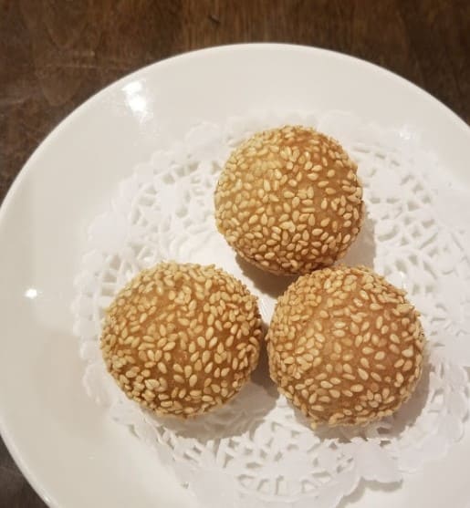 sesame balls from Lee Chen Asian Bistro